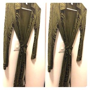 Gorgeous DVF animal print wrap dress